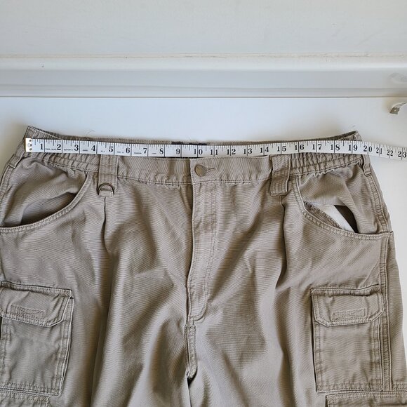 Woolrich Elite Series Tactical Pants Actual 38 x 28 Khaki Cargo Workwear Hemmed - Picture 5 of 7